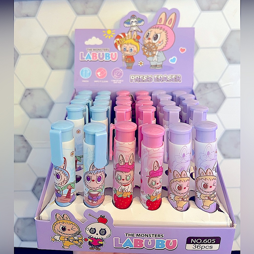 Bundle of 6 Monster Erasers